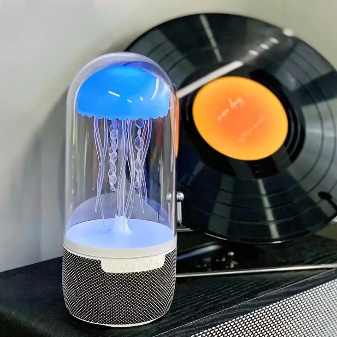 Lampe design méduse avec enceinte bluetooth
