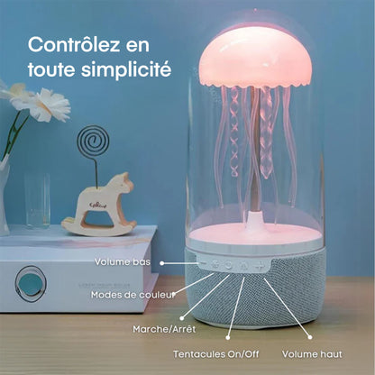 Lampe design méduse avec enceinte bluetooth