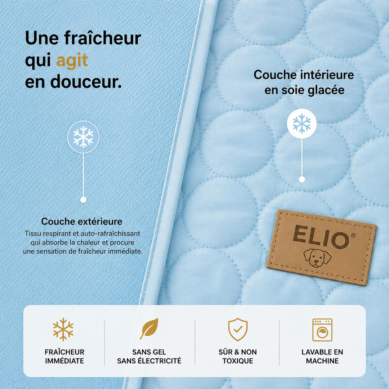 ELIO™️ FreshMat | Tapis fraîcheur pour chien
