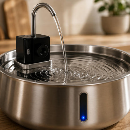 Aktoclean Elio™️ - Fontaine à eau Premium sans fil pour chat