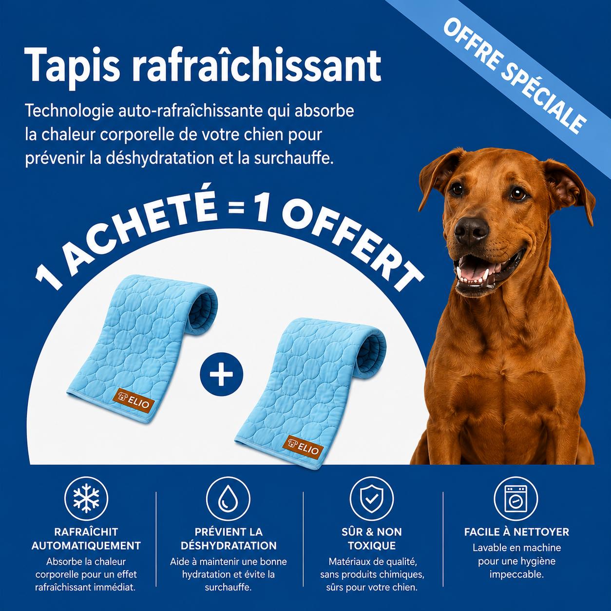 ELIO™️ FreshMat | Tapis fraîcheur pour chien