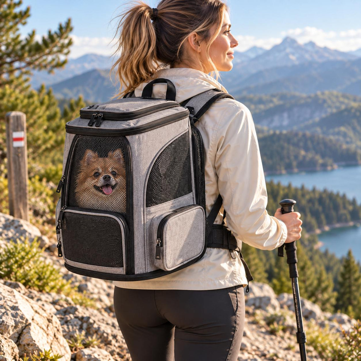 Aktoclean Nomad™️ – Sac à dos extensible pour chien & chat