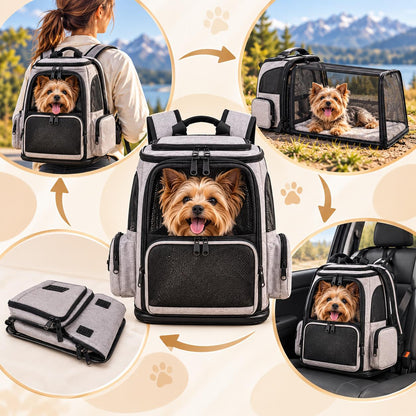 Aktoclean Nomad™️ – Sac à dos extensible pour chien & chat