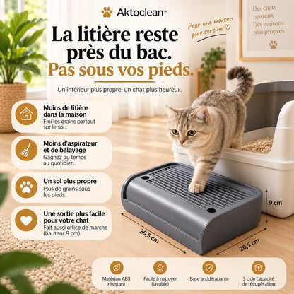 Aktoclean™️ LitterStep – Marche anti-litière pour chat