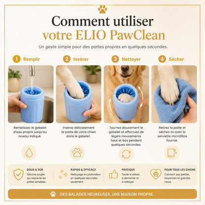 ELIO™️ PawClean | Kit nettoyeur de pattes pour chien