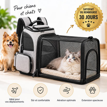 Aktoclean Nomad™️ – Sac à dos extensible pour chien & chat